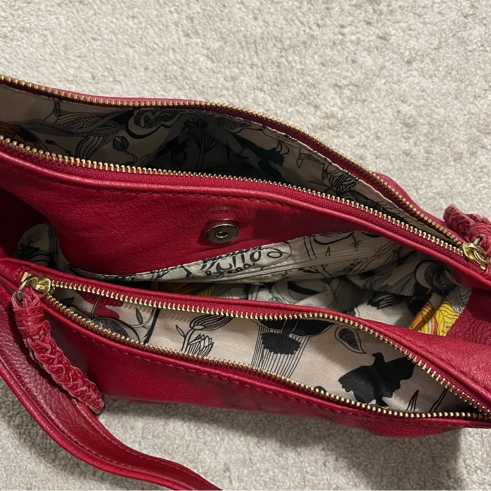 THE SAK | GORGEOUS BOHO RED GENUINE LEATHER PURSE β₯οΈ - Picture 6 of 7